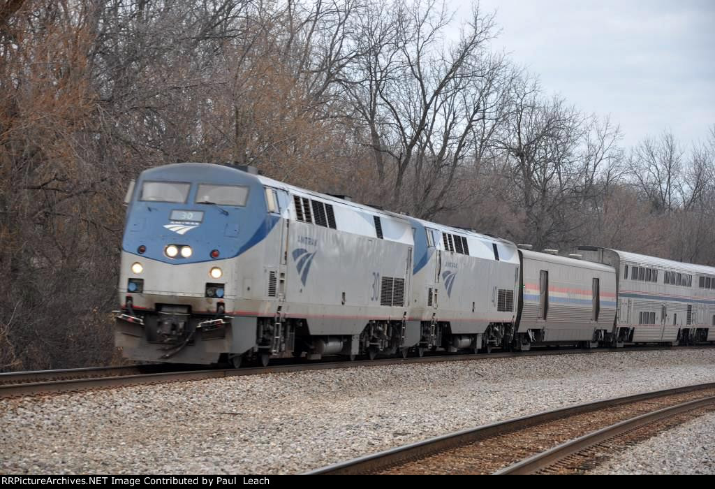 Eastbound "Empire Builder" comes down the hill